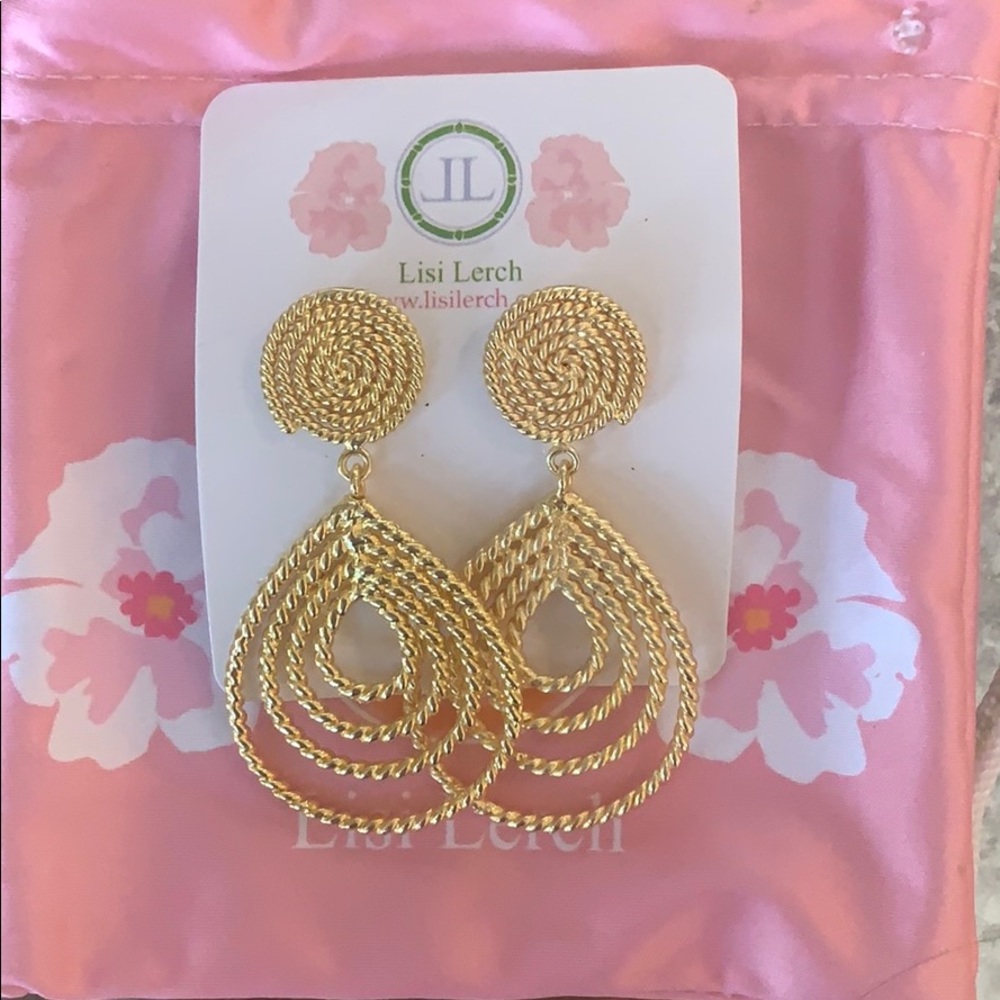 Lisi Lerch gold teardrop earrings